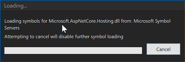 debugging aspnet core